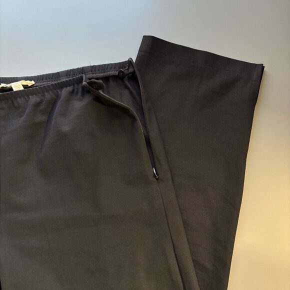 Eileen Fisher Black Stretch Organic Cotton Pants XS - Picture 10 of 11
